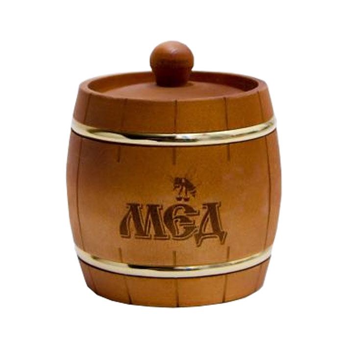 Бочонок цвета дуб с обручами